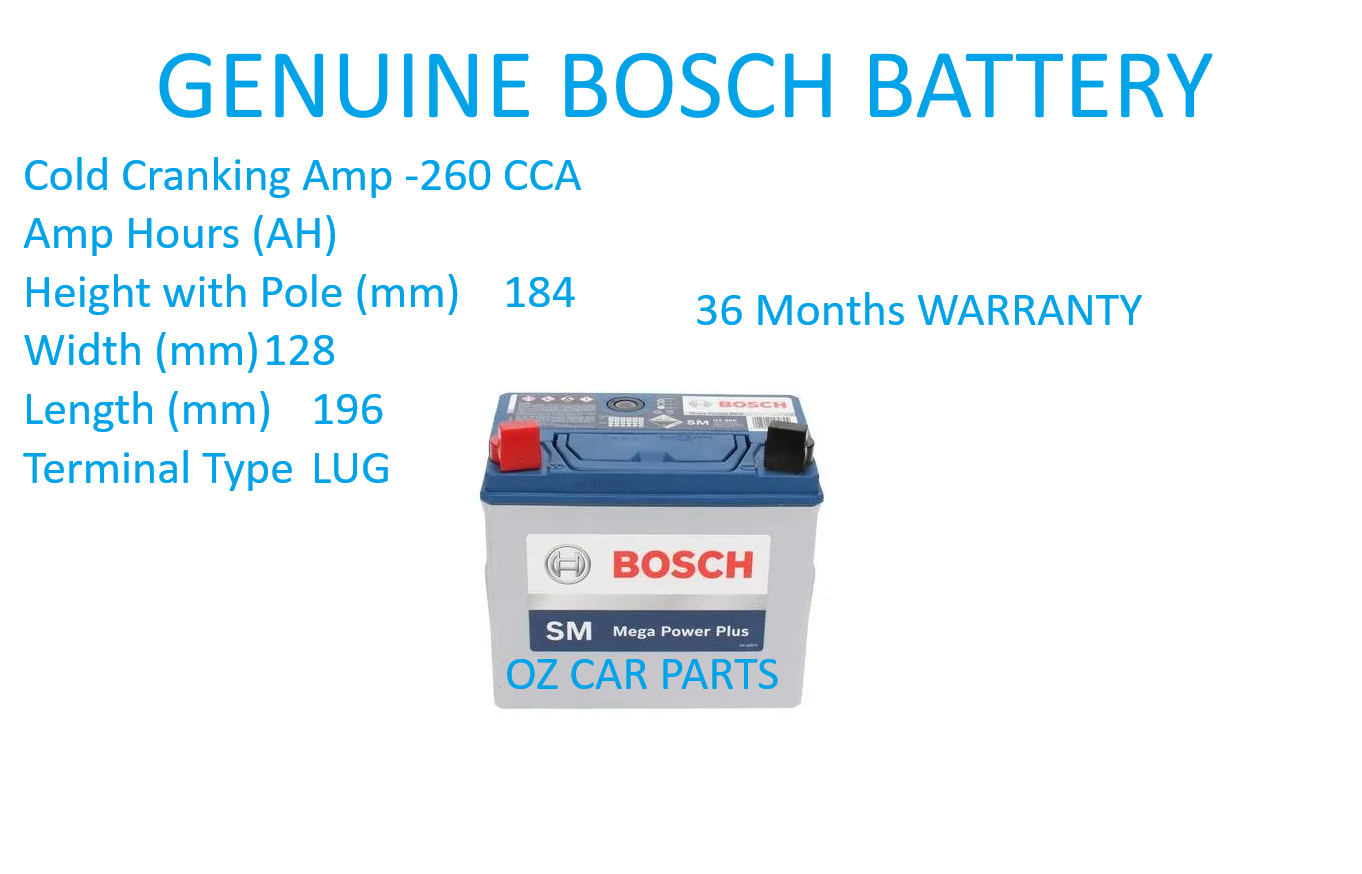 GENUINE BOSCH BATTERY FOR Ride-on Mowers/Tractor Mega Power Plus BATTERY