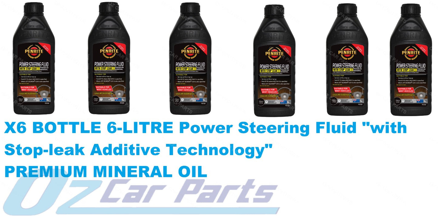 X6 BOTTLE 6L POWER STEERING OIL FLUID FOR