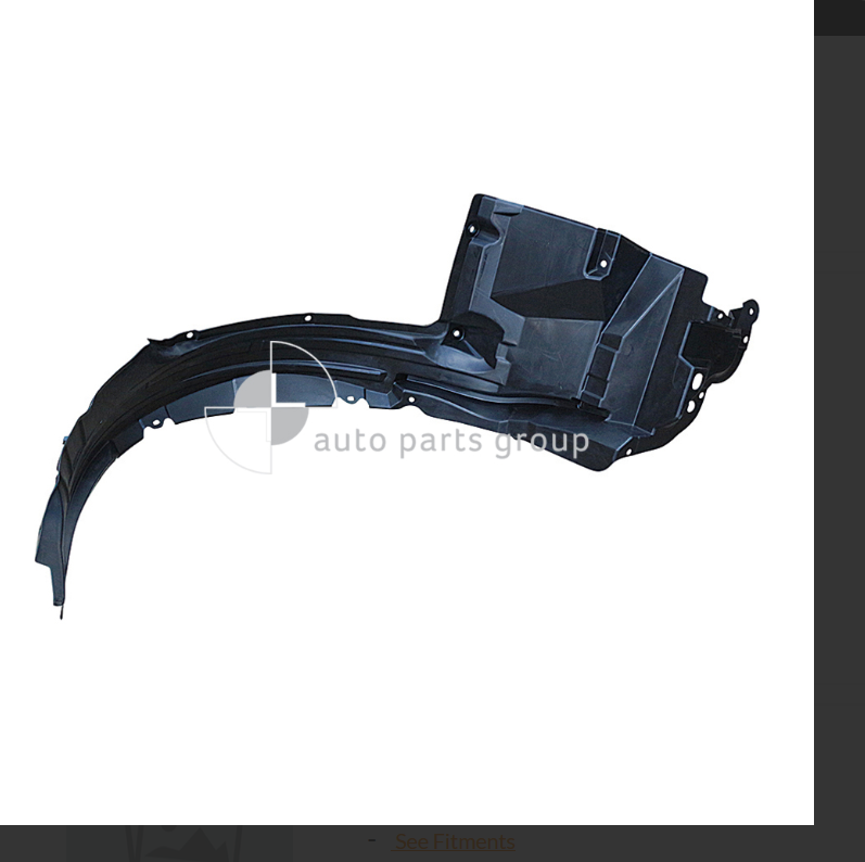 GENUINE PASSENGER FRONT INNER GUARD LINER FOR TOYOTA HILUX 7/2015-5/2019