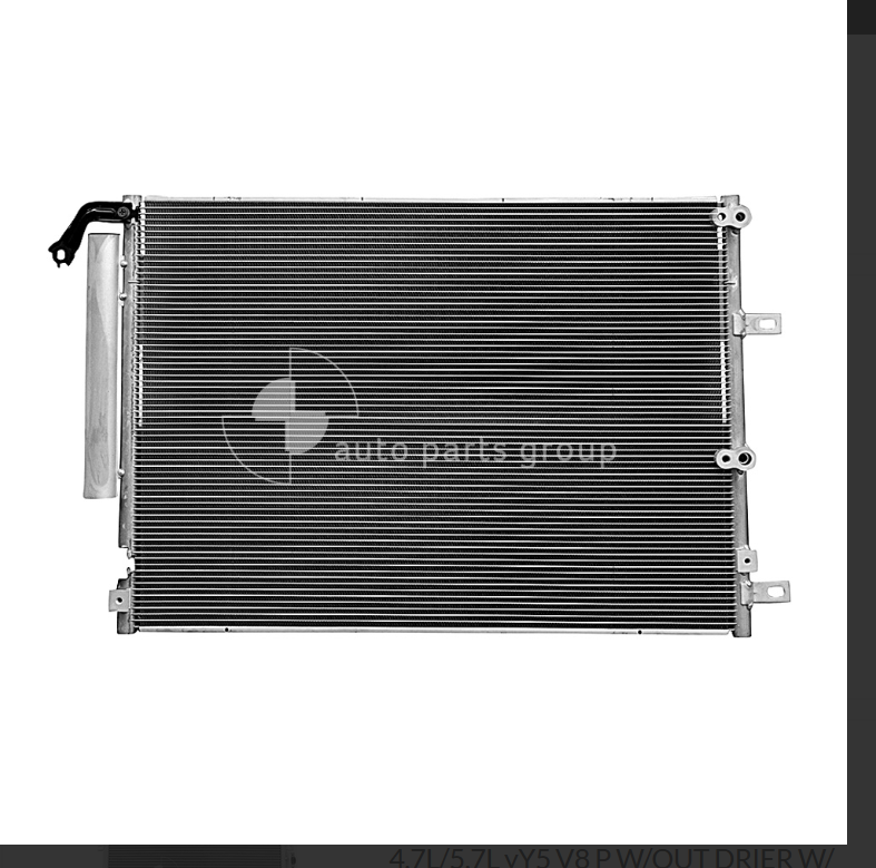 NEW AC CONDENSER FOR Jeep Cherokee KL 8/2015-6/2017 WAGON