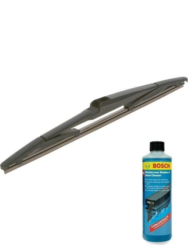 Bosch Rear Wiper Blade 290mm + Windshield Washer Fluid Fits Mazda Mazda3, Toyota