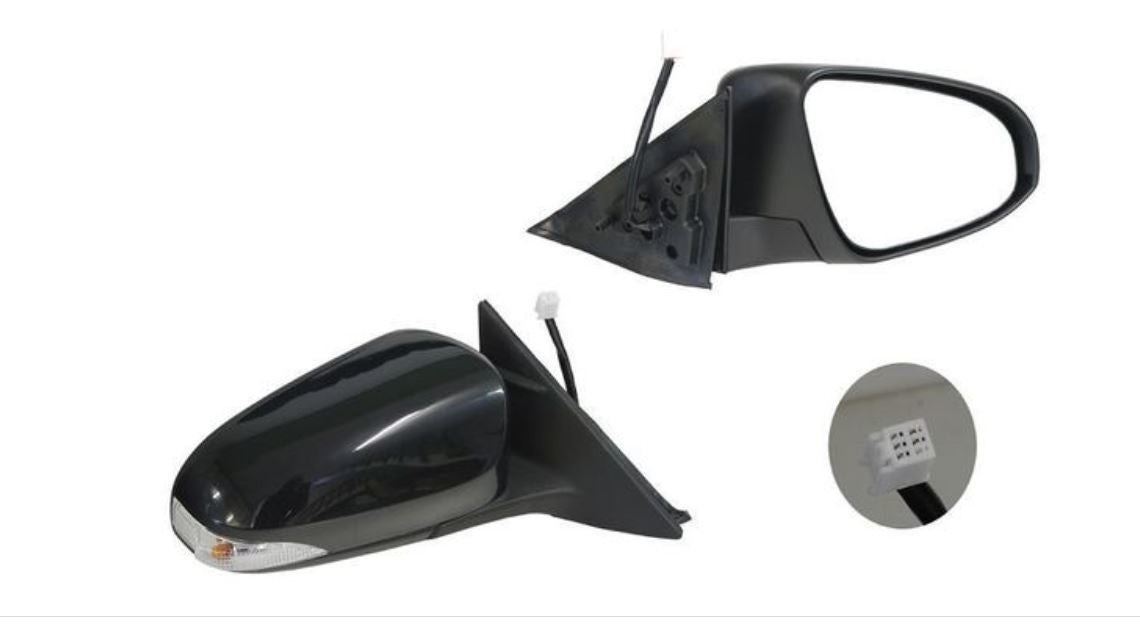 NEW DRIVER SIDE DOOR MIRROR FOR TOYOTA AURION GSV50 04/2012 ~ 2017 5-PIN