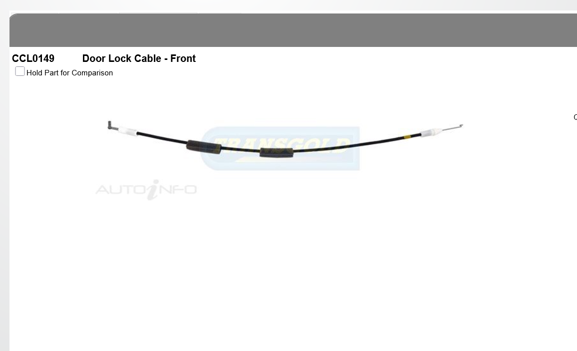 NEW DRIVER RIGHT FRONT Door RELEASE Cable FOR MITSUBISHI TRITON MK ML MN 1996-09