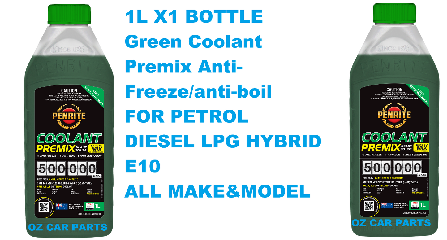 1L Engine Radiator Coolant Anti-Freeze FOR PETROL DIESEL LPG HYBRID E10 ALL CARS