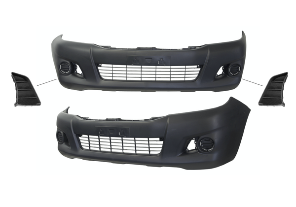NEW FRONT BAR BUMPER FOR TOYOTA HILUX TGN/KUN/GGN 09/2011 ~ 06/2015 WITH BEZEL