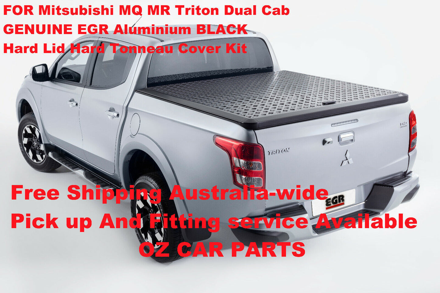 Black Aluminium Hard Lid Hard Tonneau Cover GENUINE EGR FOR Mitsubishi MQ TRITON