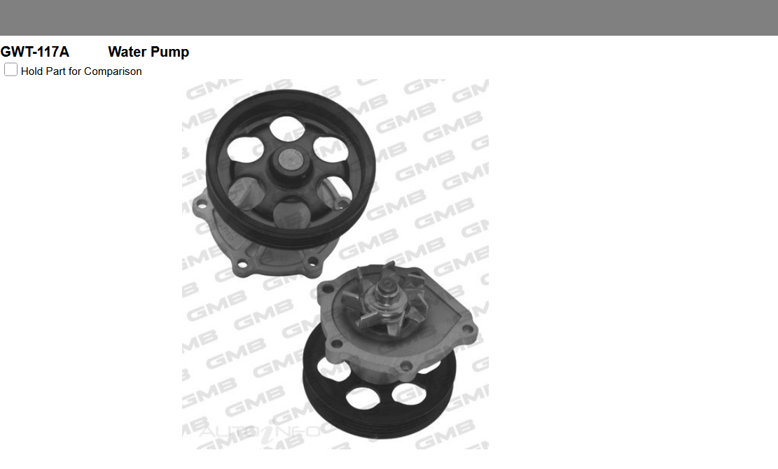 GENUINE GMB WATER PUMP+GASKET+SILICONE FOR Toyota Starlet 1.3l P90 (EP91, EP91R