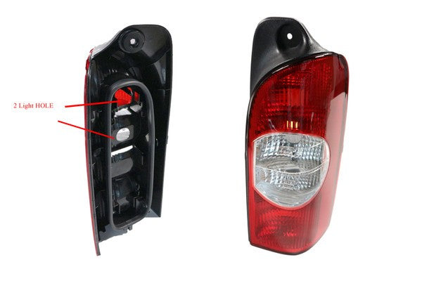 NEW DRIVER SIDE TAIL LIGHT FOR RENAULT MASTER X70 08/2004-08/2011 2-GLOBE TYPE