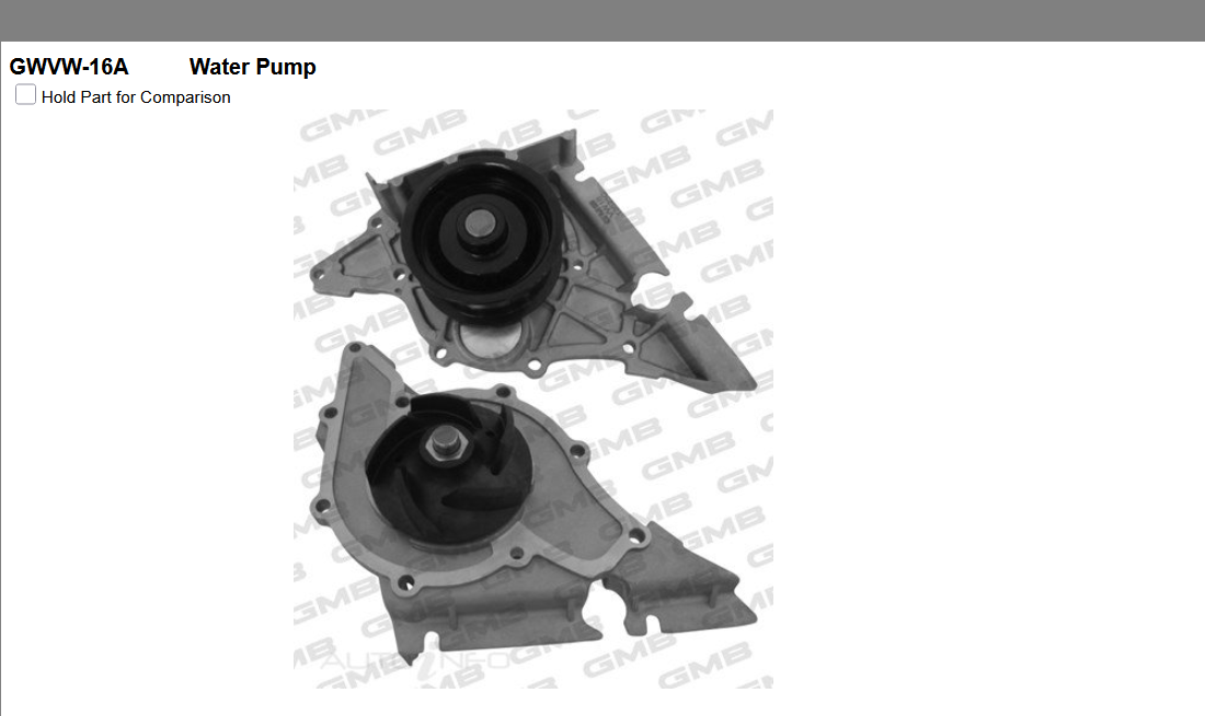 GENUINE GMB WATER PUMP+GASKET+SILICONE FOR Audi 100 2.6L C4,4A2