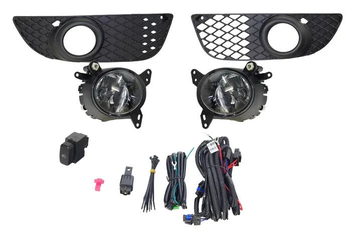 NEW FRONT FOGLIGHT KIT FOR MITSUBISHI LANCER CJ 09/2007-10/15 WITH SWITCH & WIRE