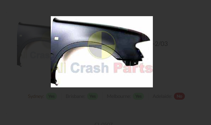 NEW RIGHT FRONT GUARD FENDER FOR HOLDEN RODEO TF 2/97-2/03 BLINKER HOLE TYPE