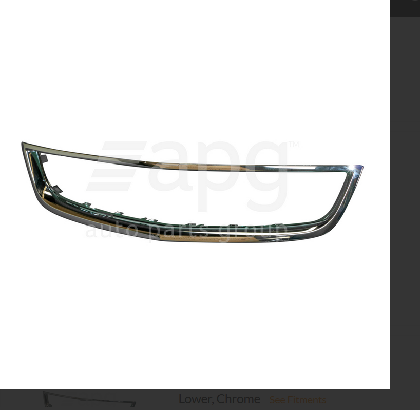 NEW FRONT LOWER GRILLE MOULD CHROME FOR Holden Colorado RG 6/2012-7/2016