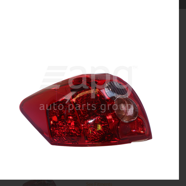 NEW PASSENGER SIDE TAIL LIGHT FOR TOYOTA COROLLA HATCH 3/2007-10/2009 ZRE152R