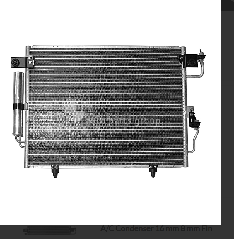 NEW AC CONDENSER FOR MITSUBISHI PAJERO 3.5L V6 PET 2.8L 3.2L 4CYL T/DSL 00-06