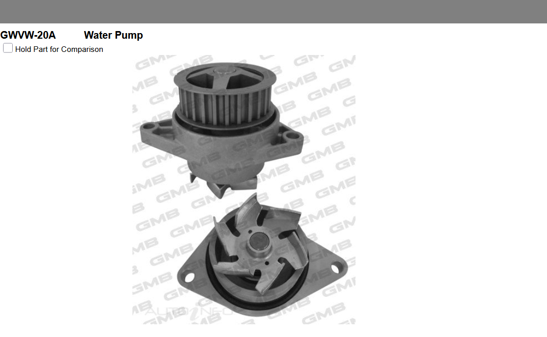 GENUINE GMB WATER PUMP+GASKET+SILICONE FOR Seat Ibiza 1.4L 6K1 i