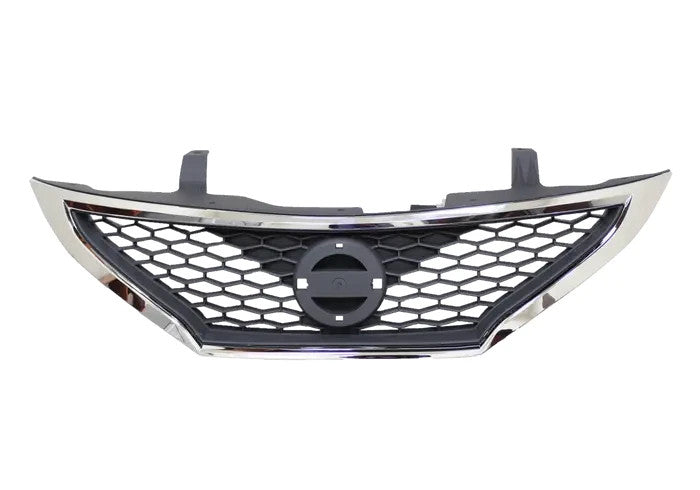 NEW Front Grille FOR NISSAN PULSAR 03/2013 ~ 04/2016 C12 Black with Chrome MOULD