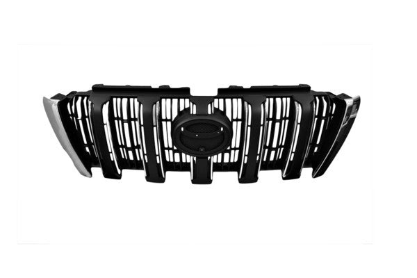 NEW FRONT GRILLE FOR TOYOTA PRADO J150 SERIES 2 11/2013 - ON CHROME / BLACK