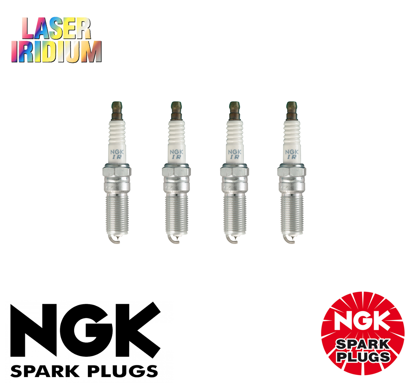 4x LASER IRIDIUM NGK SPARK PLUG SET FOR Ford Falcon G6E FG 2.0L Turbo (Ecoboost)