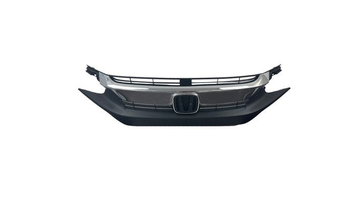 NEW Front Grille FOR HONDA CIVIC 5/2016-1/2019 FC Black, Chrome Mould, No Sensor