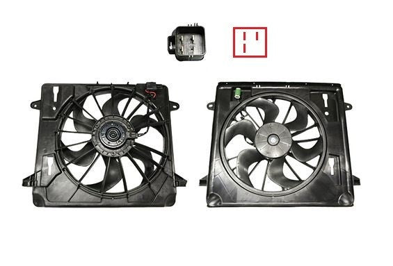 NEW RADIATOR FAN ENGINE FAN FOR JEEP WRANGLER JK 03/2007-2018 3.8L