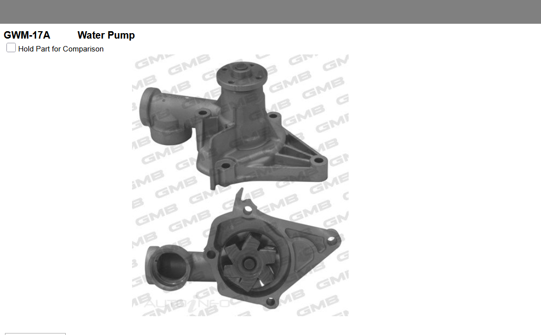 GENUINE GMB WATER PUMP+GASKET+SILICONE FOR Mitsubishi Lancer 1.3L 1.5L LB LC LF
