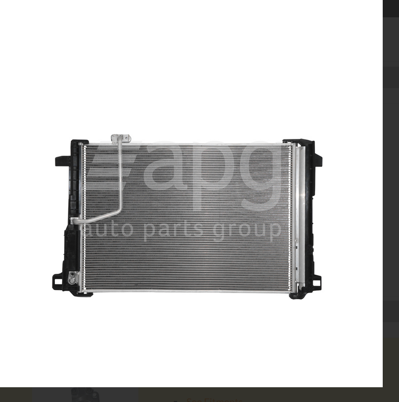 NEW AC CONDENSER FOR Mercedes-benz C Class 8/2007-12/2009 16 mm 8MM FIN