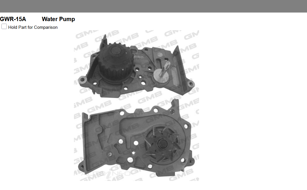 GENUINE GMB WATER PUMP+GASKET+SILICONE FOR Renault Megane 1.6 X84 16V (BM0C, CM0