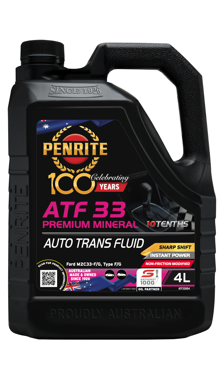 4-Litre-Automatic Transmission Oil PENRITE ATF33004 ATF 33 TYPE F (Mineral)