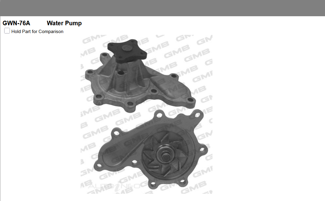 GENUINE GMB WATER PUMP+GASKET+SILICONE FOR NISSAN NAVARA D22 2.5L 2002-2009