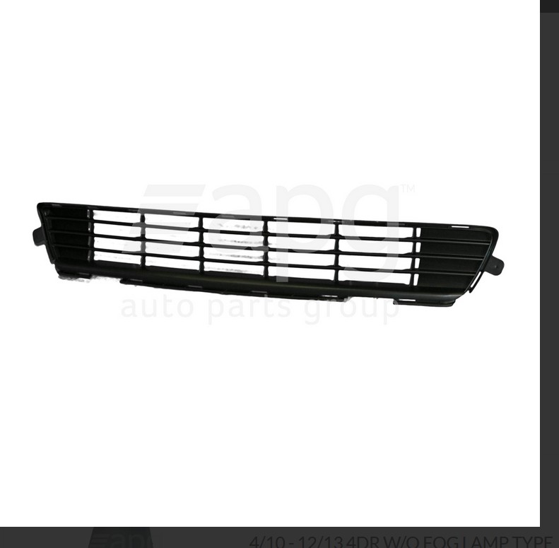 GENUINE FRONT BAR GRILLE FOR TOYOTA COROLLA ZRE152-R 4/2010-12/2013 4DR