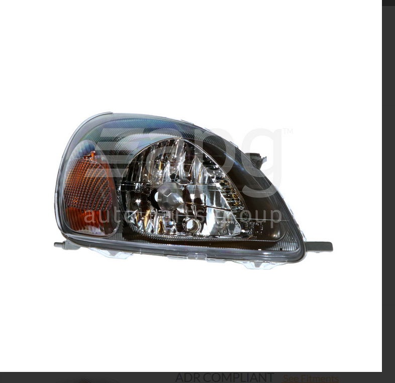 NEW DRIVER SIDE HEADLIGHT FOR TOYOTA ECHO HATCH 3/1999-12/2002 HB