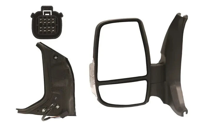 NEW LEFT DOOR MIRROR FOR FORD TRANSIT VO 9/2014-4/2019 BLINKER+HEATED+FOLDING