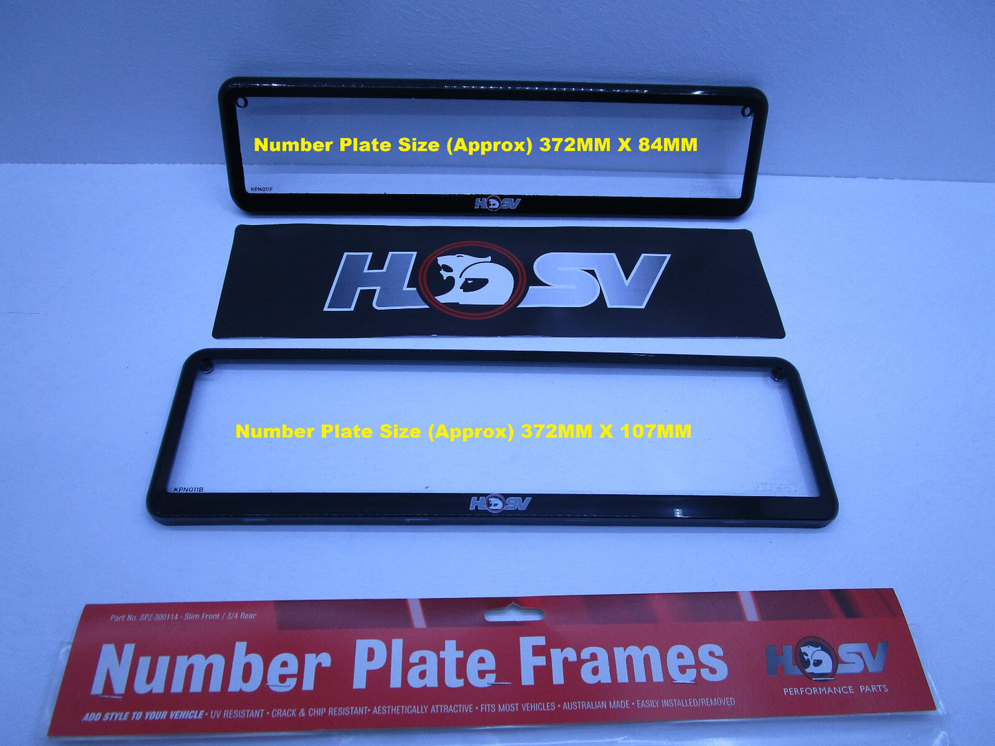 GENUINE PAIR X2 Licence Number Plate FOR HOLDEN HSV ALL MODEL TWO DIFFERENT SIZE
