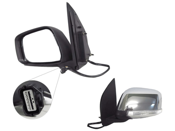 NEW PASSENGER SIDE DOOR MIRROR FOR NISSAN PATHFINDER R51 07/2005-09/2013 CHROME