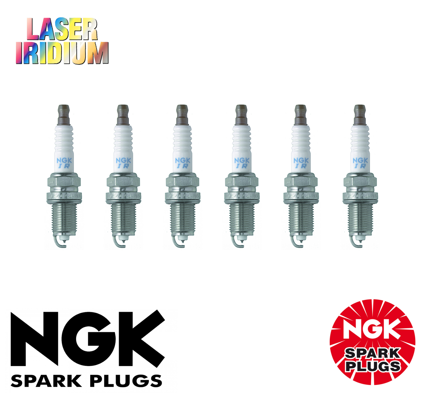 6x LASER IRIDIUM NGK SPARK PLUG SET FOR Lexus GS300 L-Tuned JZS160 3.0L 6 Cyl