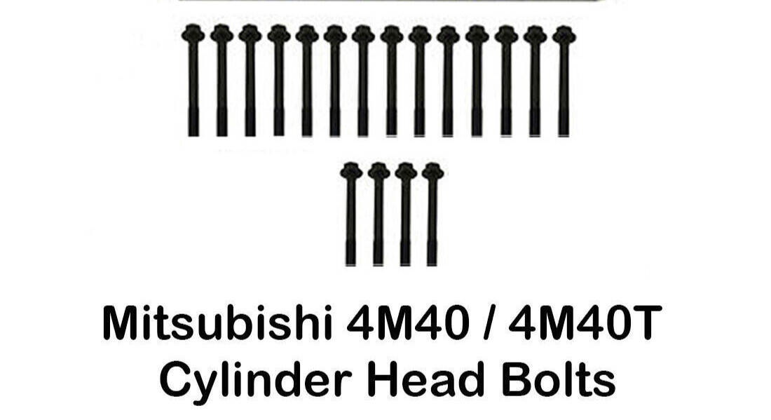 NEW Cylinder Head Bolts Set FOR Mitsubishi 4M40 4M40T Pajero Triton 4 Cyl
