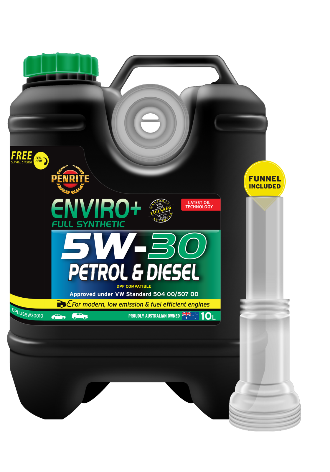 10L*PENRITE* ENGINE OIL EPLUS5W30010 ENVIRO+ 5W-30 (FULL SYN.) Full Synthetic