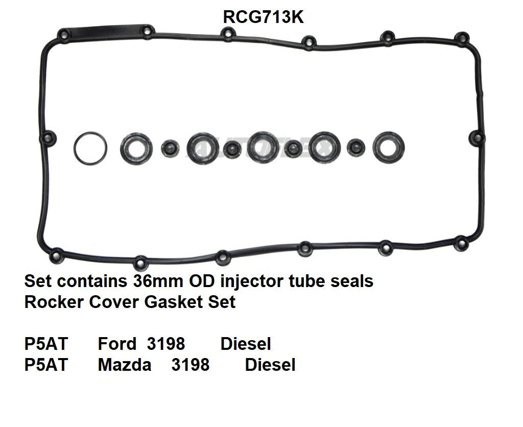 Rocker Cover Gasket Set FOR FORD EVEREST UA 07/2015 - 06/2022 Diesel *P5AT *