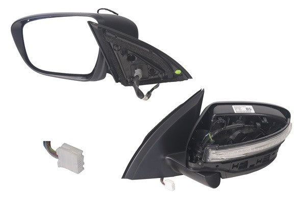 NEW LEFT SIDE DOOR MIRROR FOR NISSAN QASHQAI TS J11 6/14-ON 7-PIN BLINKER+FOLDIN