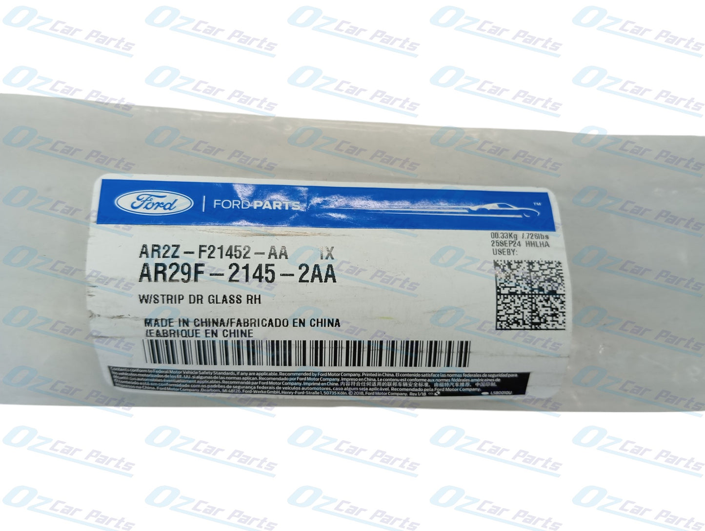 Driver Side Front Outer Door Weather Window Rubber Seal Ford Falcon FG MK1 MK2 Genuine