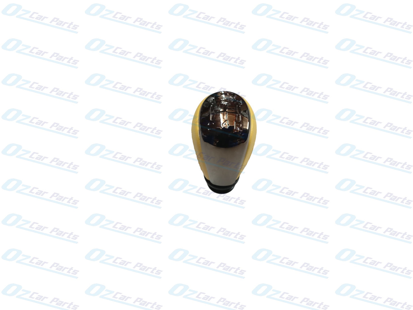 Manual Gear Knob Black Yellow Leather for Holden Commodore VY V6