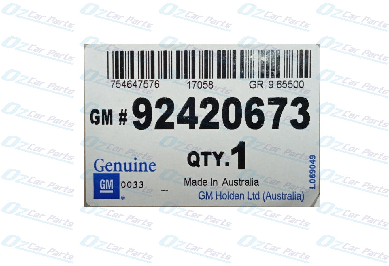 Dash Board Center Speaker Cover Grill Genuine for Holden Commodore VE Series 2 SS