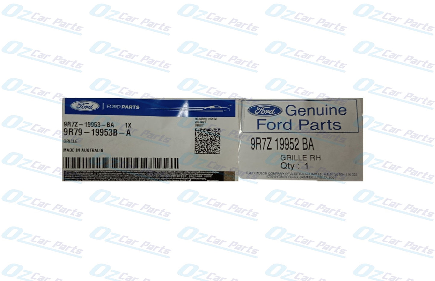 Silver Foglight Cover Bezel Pair Genuine for Ford Territory SY