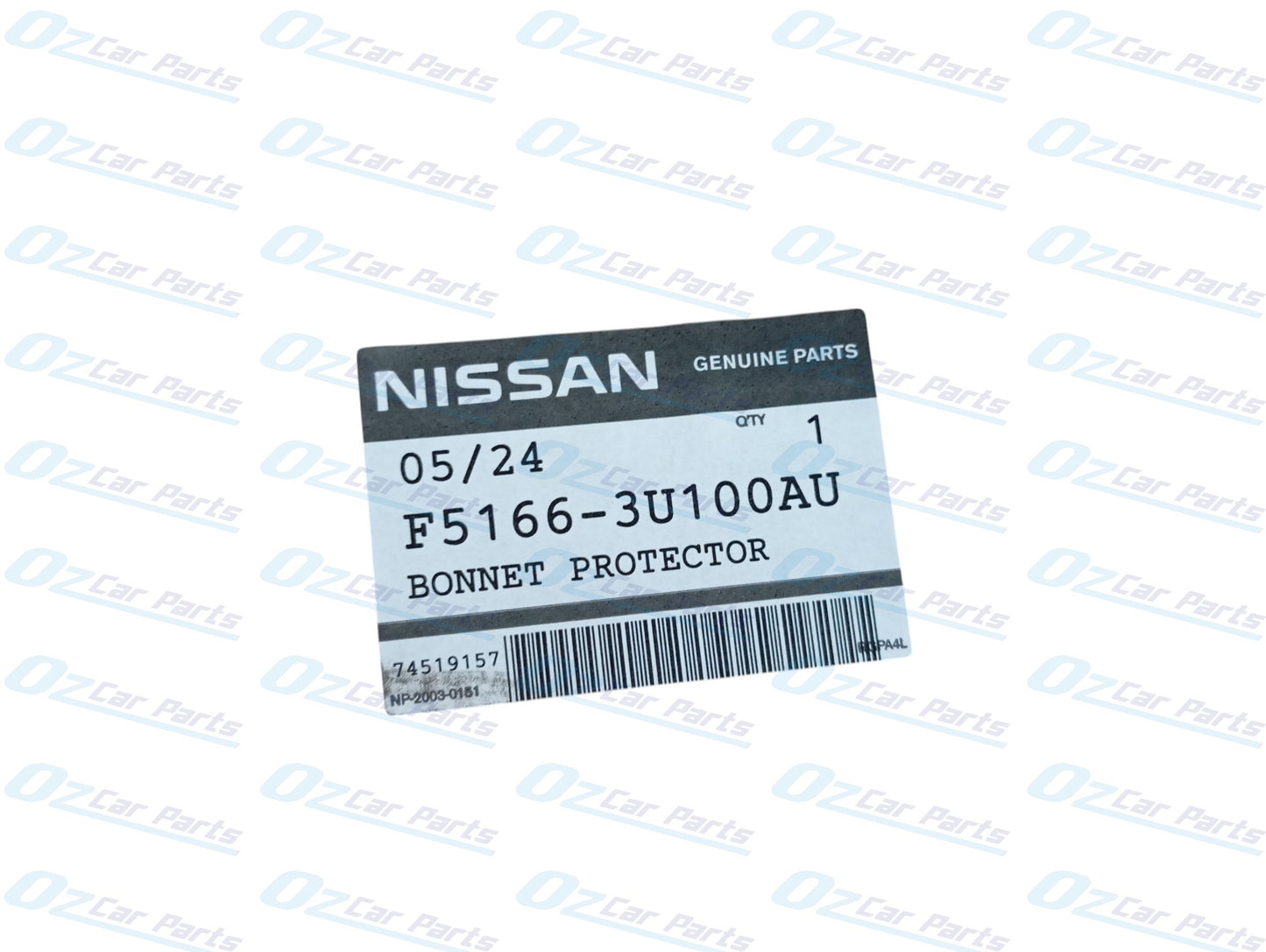 Smoked Tinted Bonnet Protector Genuine for Nissan X-Trail T31