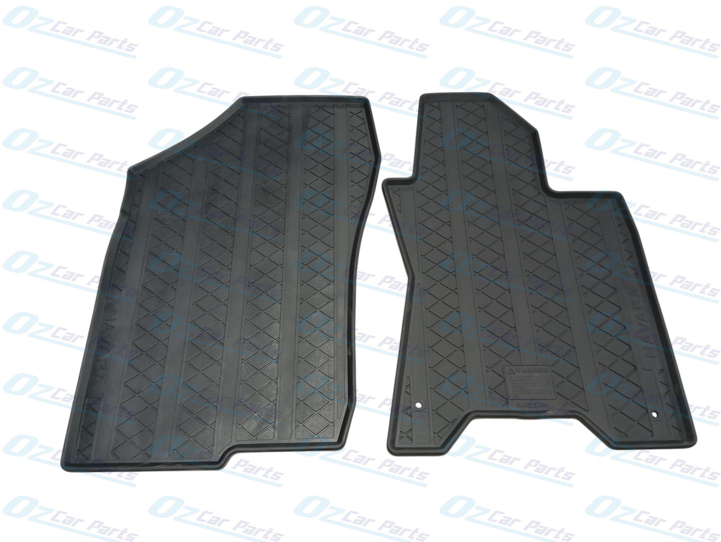 Front Rubber Floor Mats Set Genuine for Nissan Navara D23 NP300