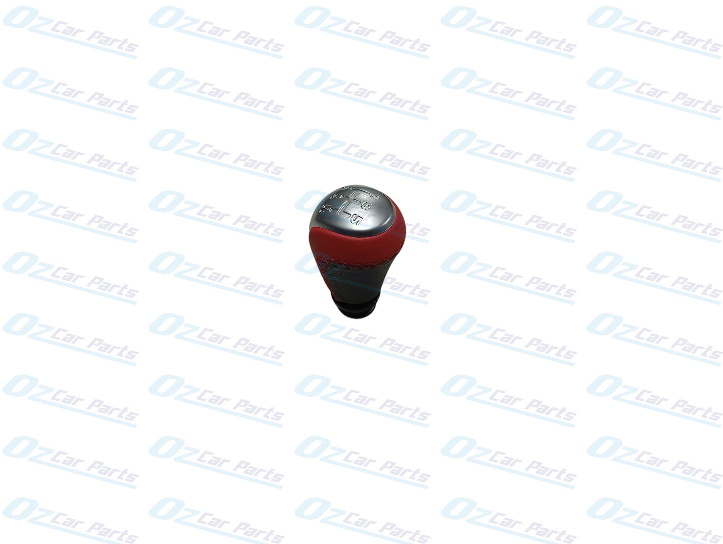 Silver Red Leather Manual Gear Knob for Holden Commodore VS VT VU VX VY V6