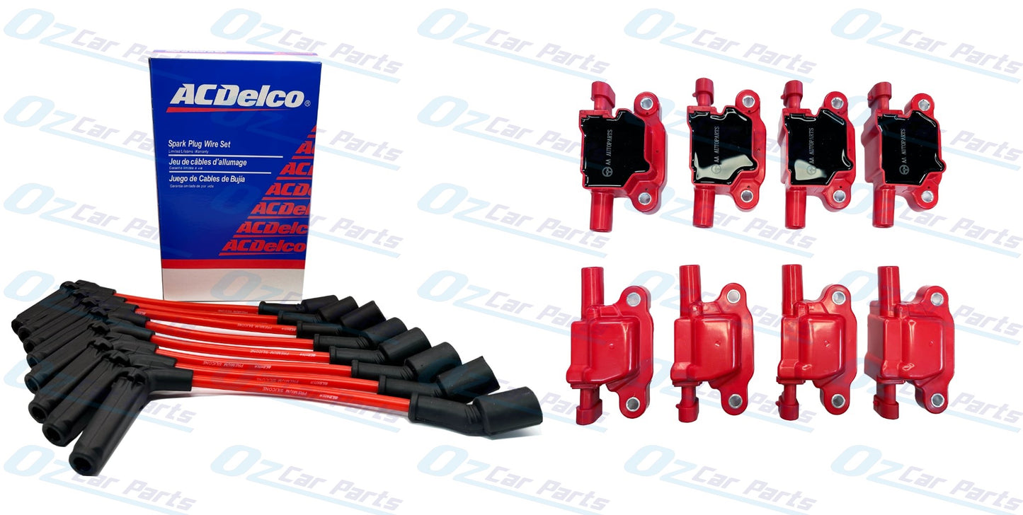 Ignition Coil Pack + Leads Set For Holden Commodore VZ VE VF HSV GTS CLUBSPORT L76 L77 L98 LS3 6.0L 6.2L V8
