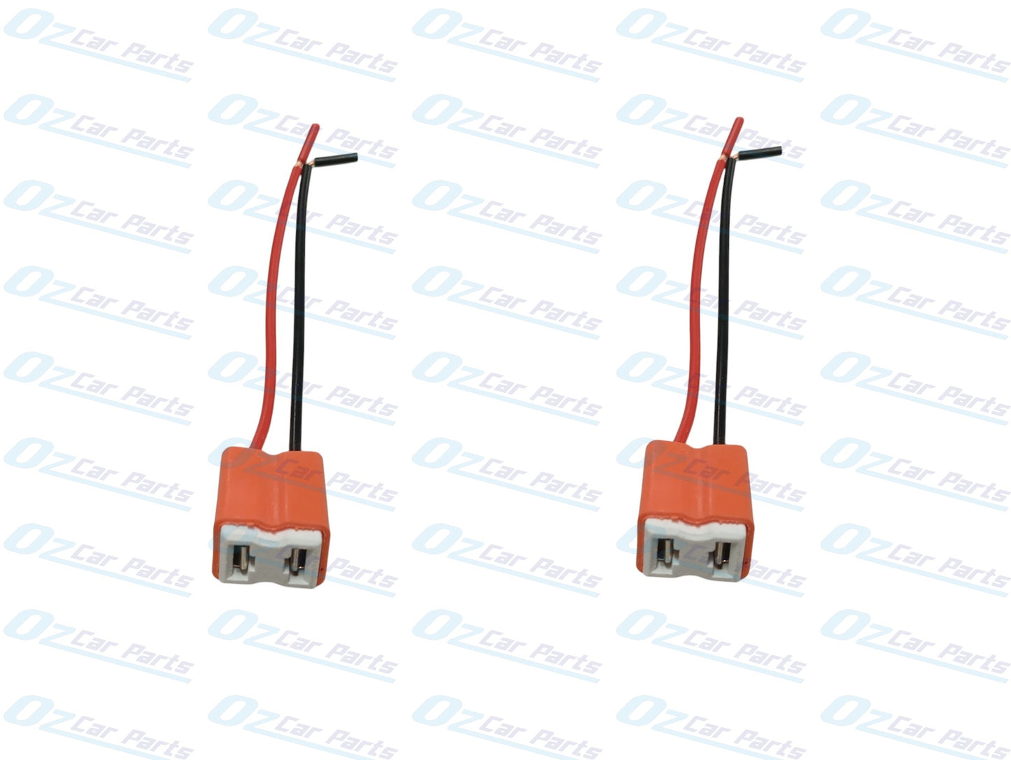 H7 Globes Plug with Wire Connector and Rubber Seal Pair for any Car