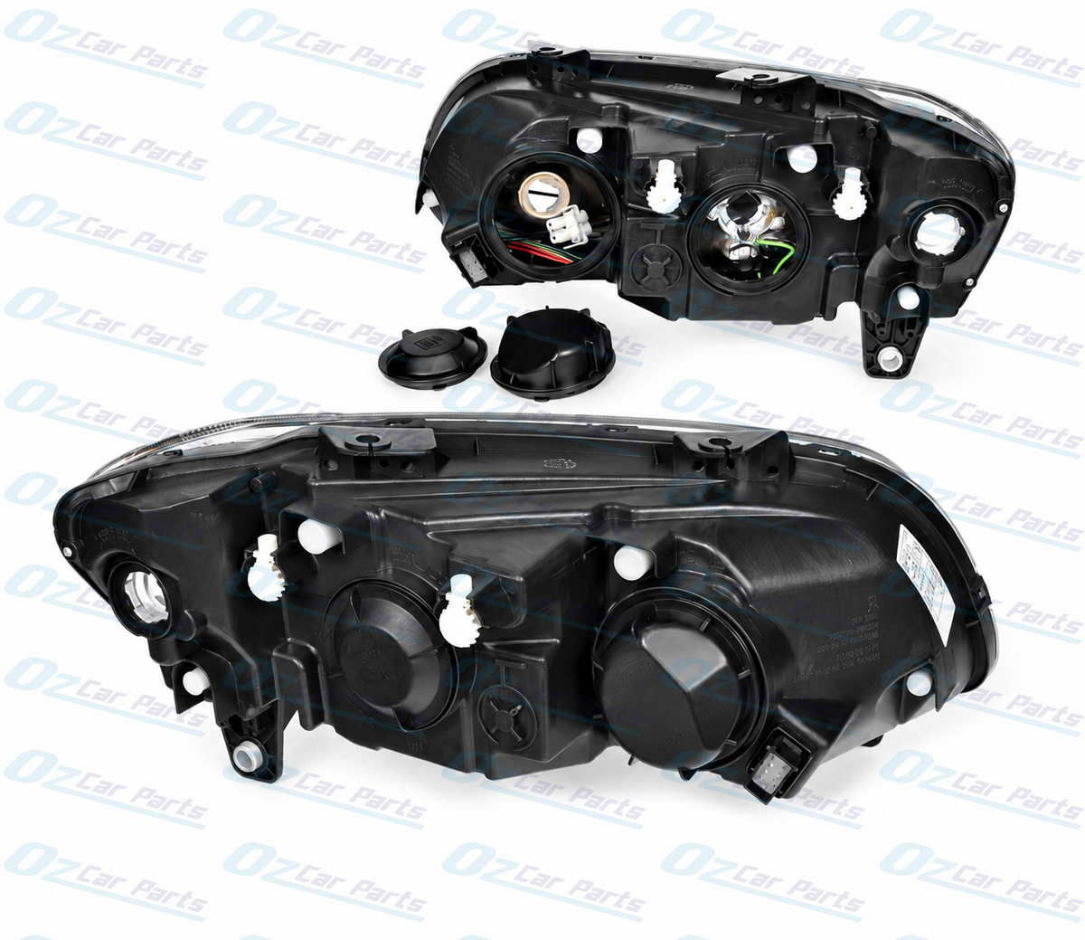 Headlight Pair Black Projector for Holden Commodore VE SSV Series 2 Calais