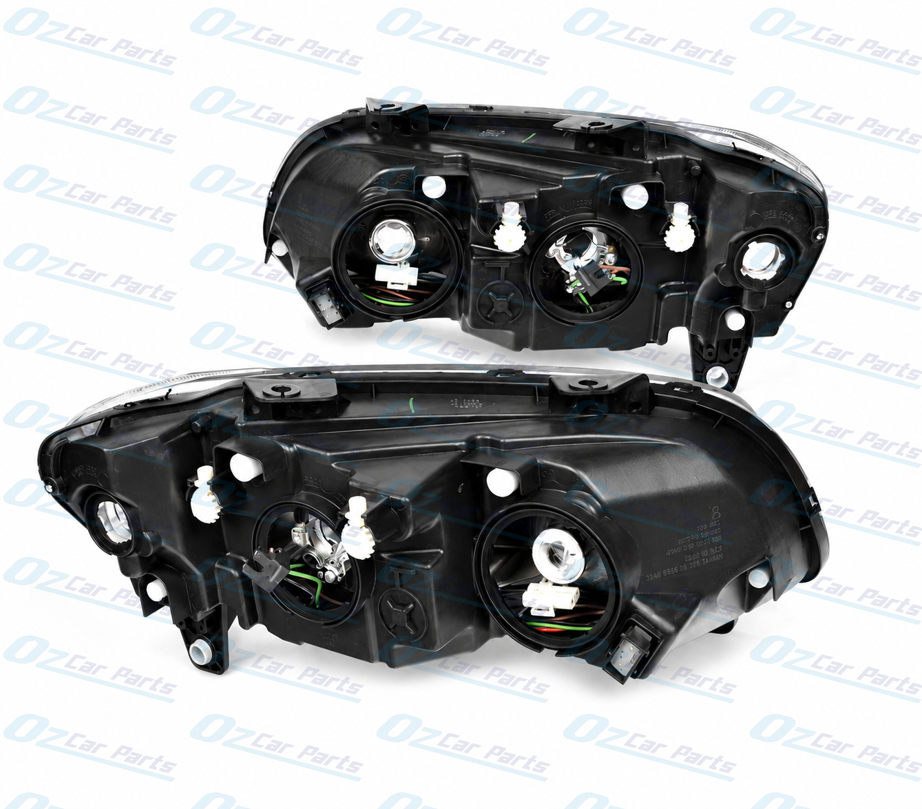 Headlight Pair Chrome Non Projector for Holden Commodore VE Series 2 Berlina Omega